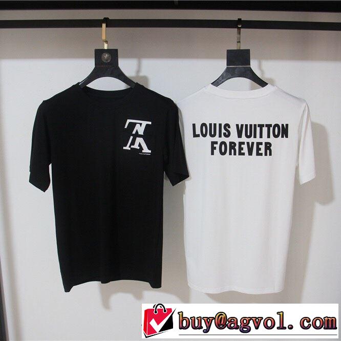 Tシャツ/半袖  2色可選  海外セレブは大人気 ルイ ヴィトン2019春夏人気トレンドアイテム  LOUIS VUITTON