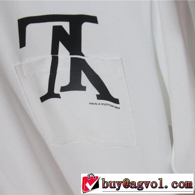 Tシャツ/半袖  2色可選  海外セレブは大人気 ルイ ヴィトン2019春夏人気トレンドアイテム  LOUIS VUITTON