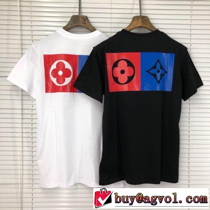 特に夏は人気アイテム ルイ ヴィトン  Tシャツ/半袖  2色可選  LOUIS VUITTONファッションにトレンド