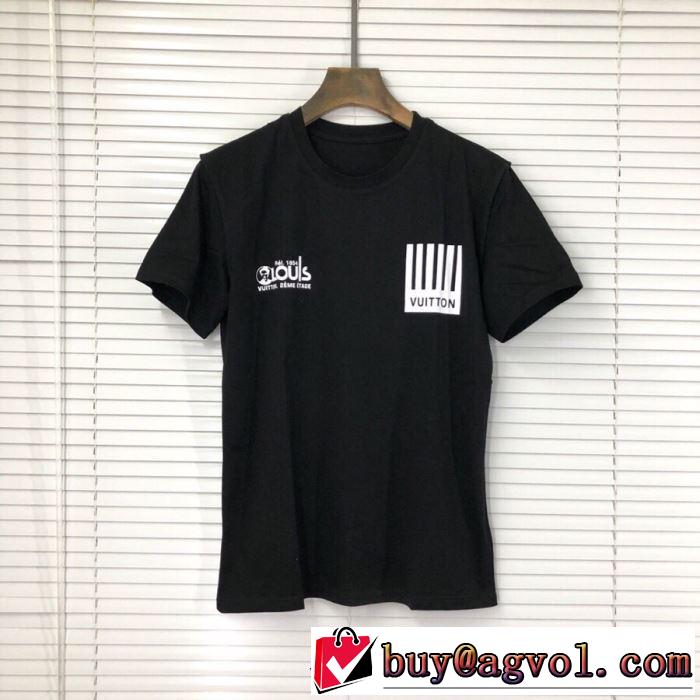 特に夏は人気アイテム ルイ ヴィトン  Tシャツ/半袖  2色可選  LOUIS VUITTONファッションにトレンド