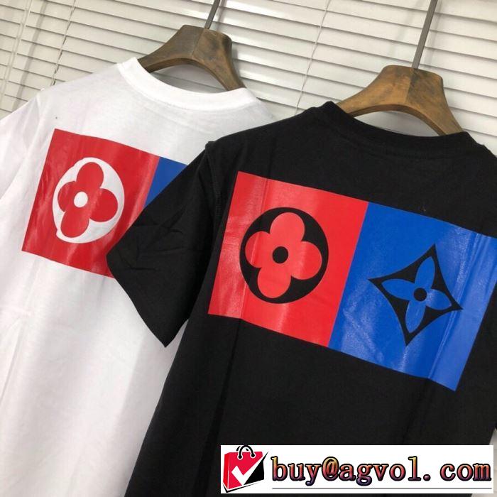 特に夏は人気アイテム ルイ ヴィトン  Tシャツ/半袖  2色可選  LOUIS VUITTONファッションにトレンド