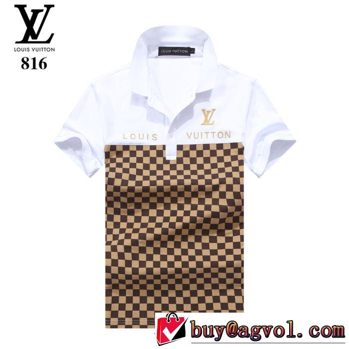 ルイ ヴィトンぜひ今年のトレンドをチェック LOUIS VUITTON  Tシャツ/半袖  4色可選  2019年夏の一押しファッションアイテム