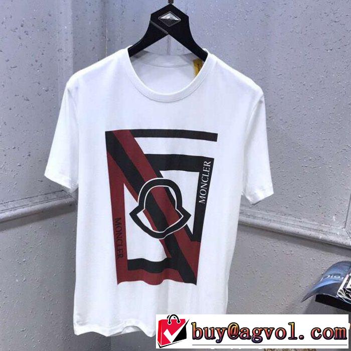 2019年の春夏に着たい 夏大人気のアイテム MONCLER モンクレール 半袖Tシャツ 2色可選