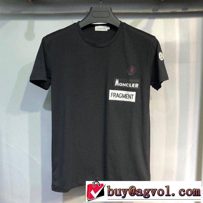 2019年春夏流行ファッション 大人のこなれた着こなし MONCLER モンクレール 半袖Tシャツ 3色可選