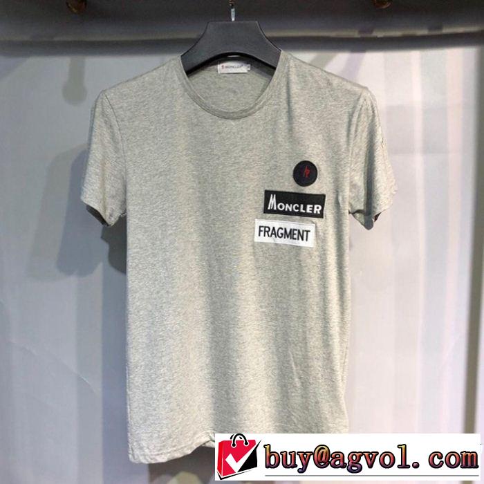 2019年春夏流行ファッション 大人のこなれた着こなし MONCLER モンクレール 半袖Tシャツ 3色可選