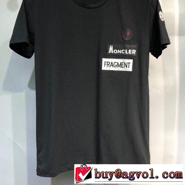 2019年春夏流行ファッション 大人のこなれた着こなし MONCLER モンクレール 半袖Tシャツ 3色可選