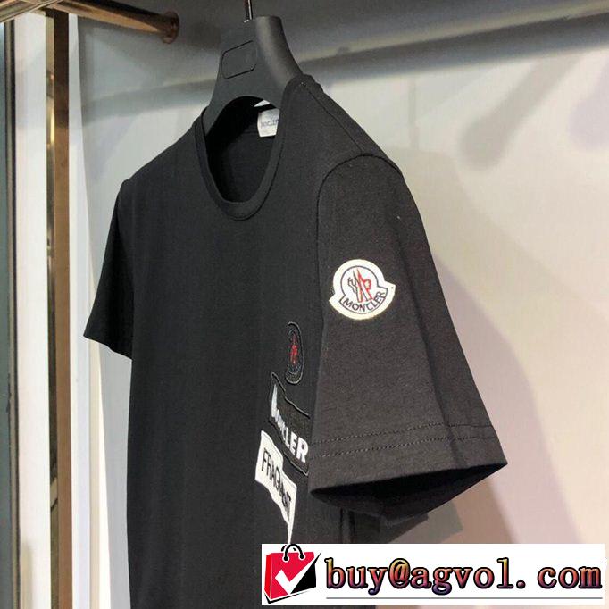 2019年春夏流行ファッション 大人のこなれた着こなし MONCLER モンクレール 半袖Tシャツ 3色可選