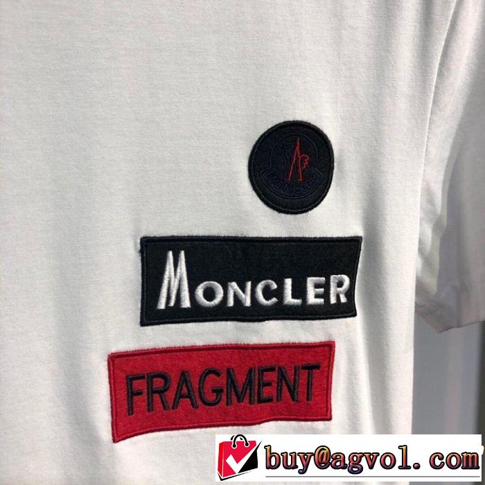 2019年春夏流行ファッション 大人のこなれた着こなし MONCLER モンクレール 半袖Tシャツ 3色可選