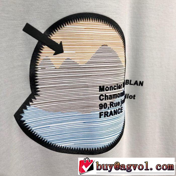 高級感が好評です MONCLER モンクレール 半袖Tシャツ 2色可選 2019春夏も引き続き人気セール