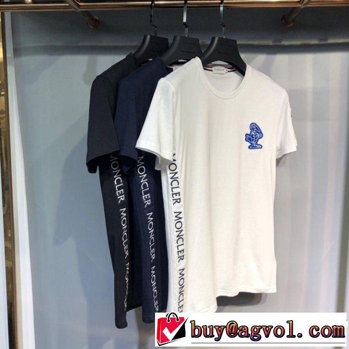 2019春夏は人気定番  MONCLER モンクレール 半袖Tシャツ 3色可選 人気ストリートブランド新品