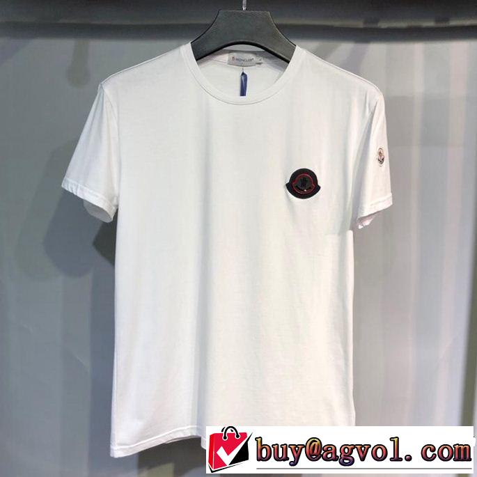 3色可選 派手にはなりすぎず 2019春夏トレンドアイテム MONCLER モンクレール 半袖Tシャツ