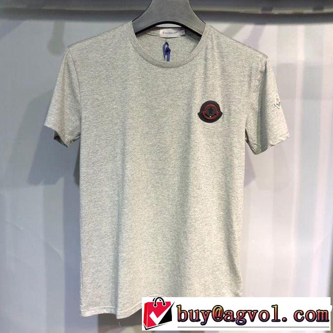 3色可選 派手にはなりすぎず 2019春夏トレンドアイテム MONCLER モンクレール 半袖Tシャツ