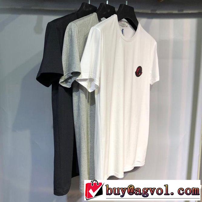 3色可選 派手にはなりすぎず 2019春夏トレンドアイテム MONCLER モンクレール 半袖Tシャツ