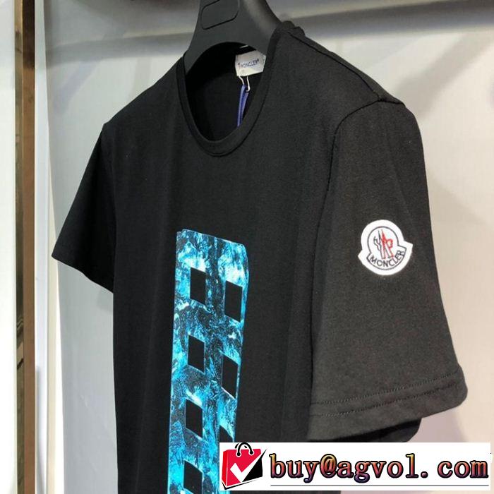 柔らかい印象に上質  MONCLER モンクレール 半袖Tシャツ 2色可選 大人カジュアル夏ファッション2019