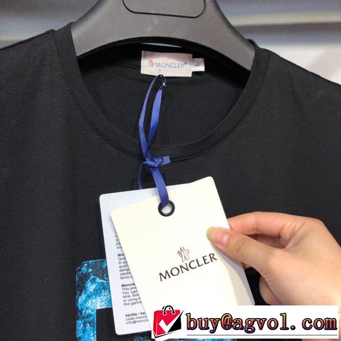 柔らかい印象に上質  MONCLER モンクレール 半袖Tシャツ 2色可選 大人カジュアル夏ファッション2019