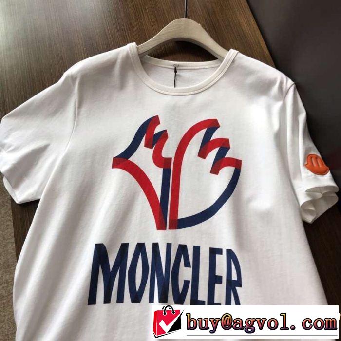 2019年の夏のマスト 春夏シンプルファッションでOK！  MONCLER モンクレール 半袖Tシャツ
