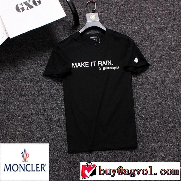  モンクレール MONCLER  透け感優しい Tシャツ/ティーシャツ カジュアルさ 2色可選 2019年の春夏に着たい 