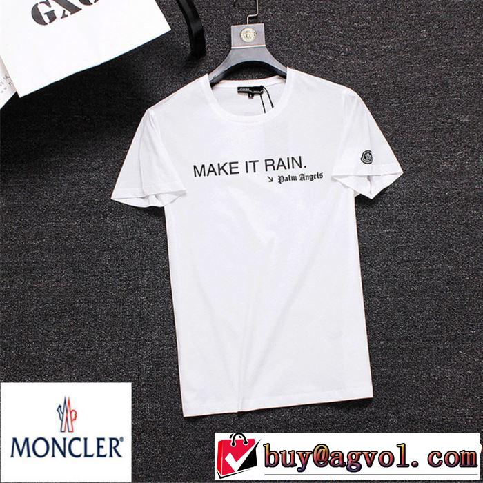 モンクレール MONCLER  透け感優しい Tシャツ/ティーシャツ カジュアルさ 2色可選 2019年の春夏に着たい