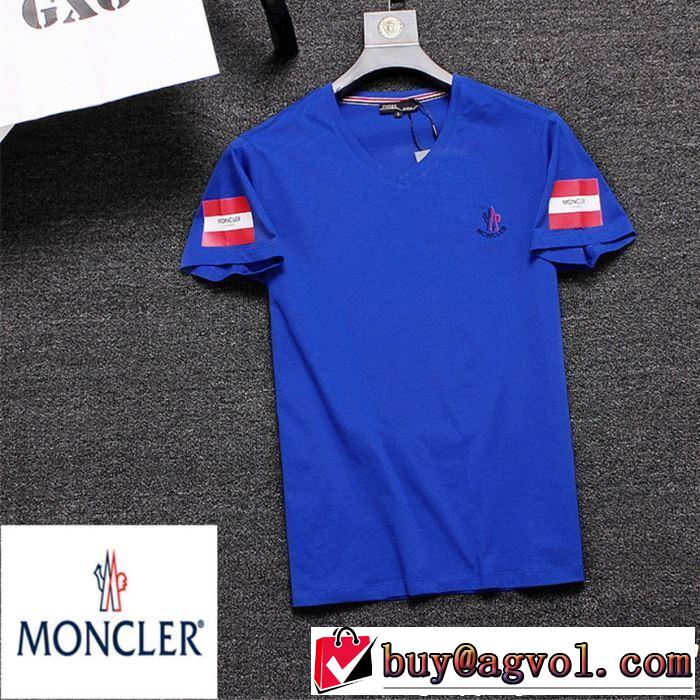 サラサラの着心地 モンクレール MONCLER春夏の流行り2019新品 3色可選  Tシャツ/ティーシャツ