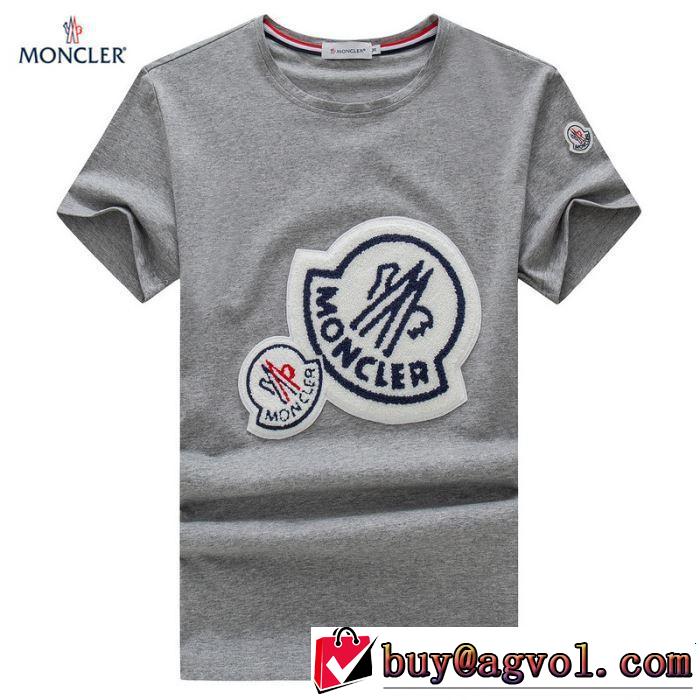 2019SSのトレンド商品 おしゃれデザインも大人気 モンクレール MONCLER Tシャツ/ティーシャツ 3色可選