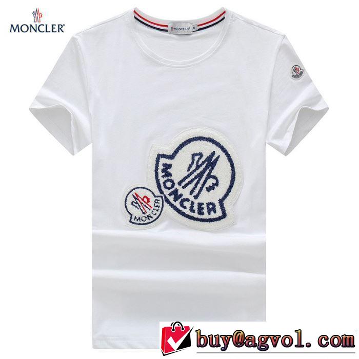 2019SSのトレンド商品 おしゃれデザインも大人気 モンクレール MONCLER Tシャツ/ティーシャツ 3色可選