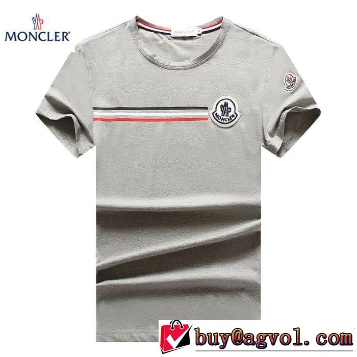 2019春夏も引き続き人気セール きれいめ上品に モンクレール MONCLER Tシャツ/ティーシャツ 3色可選