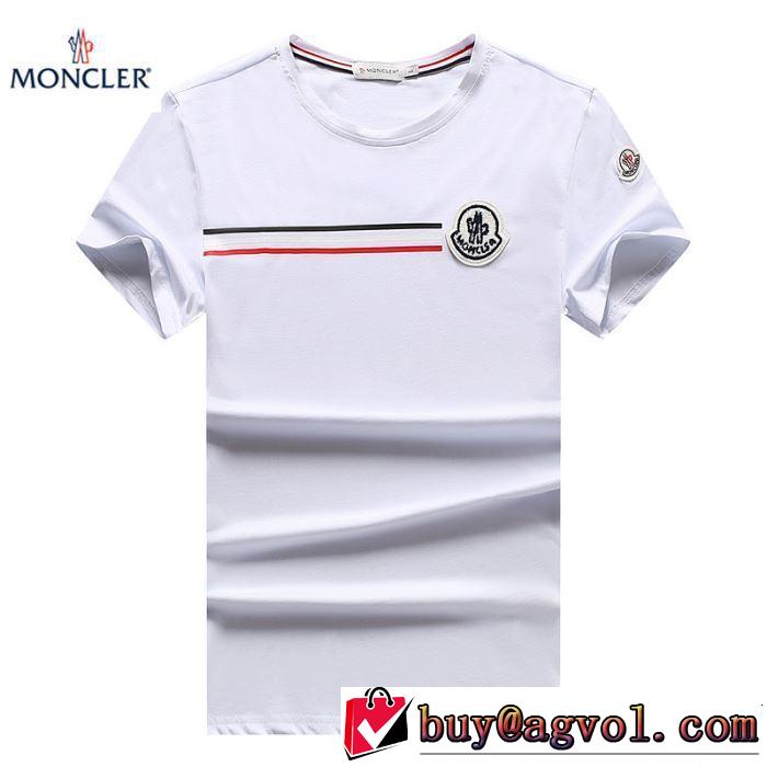 2019春夏も引き続き人気セール きれいめ上品に モンクレール MONCLER Tシャツ/ティーシャツ 3色可選