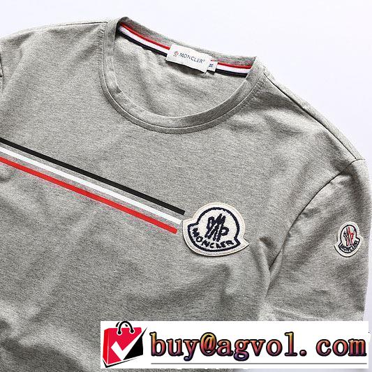 2019春夏も引き続き人気セール きれいめ上品に モンクレール MONCLER Tシャツ/ティーシャツ 3色可選