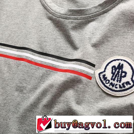 2019春夏も引き続き人気セール きれいめ上品に モンクレール MONCLER Tシャツ/ティーシャツ 3色可選