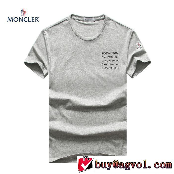 サラサラの着心地 モンクレール MONCLER Tシャツ/ティーシャツ 3色可選 2019春夏人気トレンドアイテム