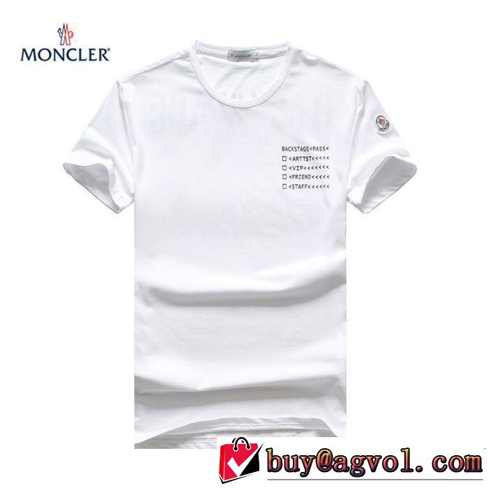 サラサラの着心地 モンクレール MONCLER Tシャツ/ティーシャツ 3色可選 2019春夏人気トレンドアイテム