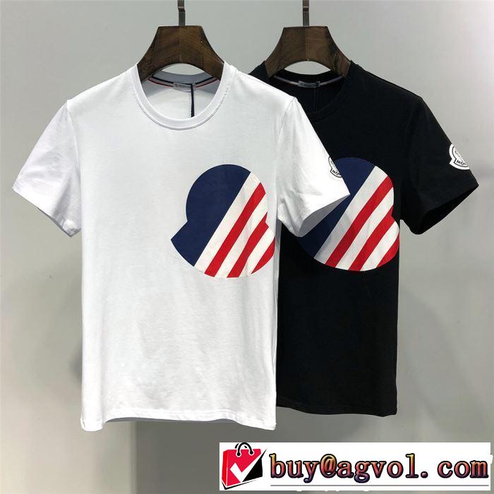 Tシャツ/ティーシャツ 2色可選 2019年春夏シーズンの人気 きちんと感が抜群 モンクレール MONCLER