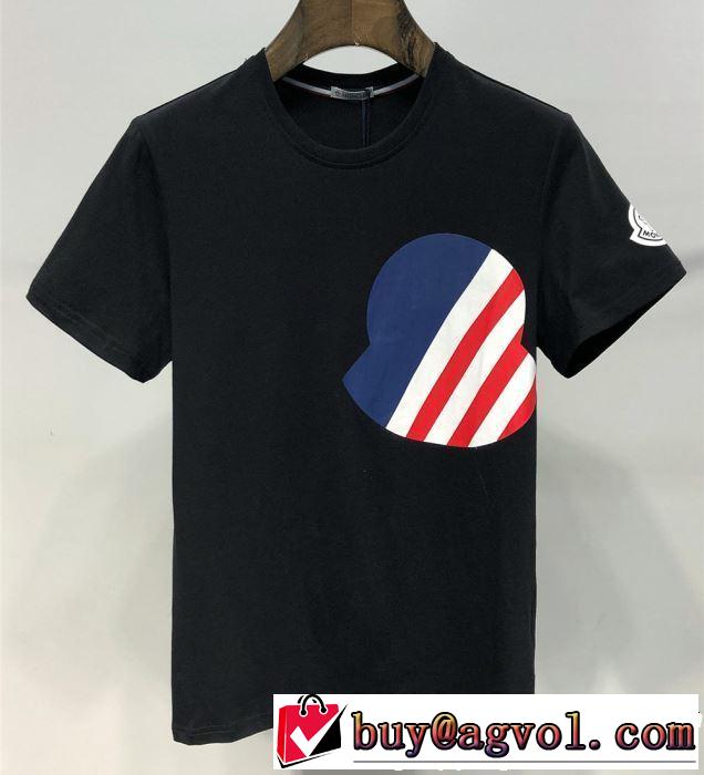Tシャツ/ティーシャツ 2色可選 2019年春夏シーズンの人気 きちんと感が抜群 モンクレール MONCLER