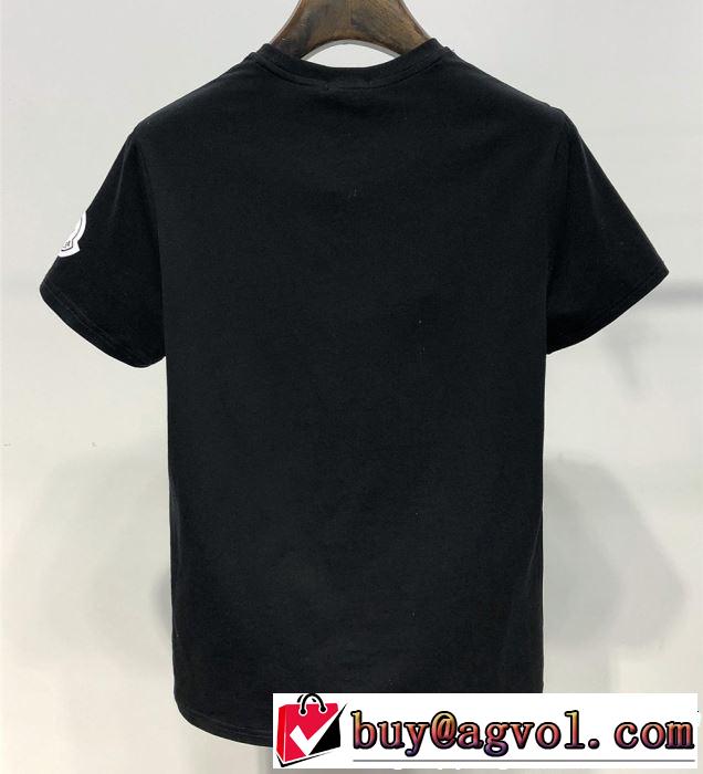 Tシャツ/ティーシャツ 2色可選 2019年春夏シーズンの人気 きちんと感が抜群 モンクレール MONCLER