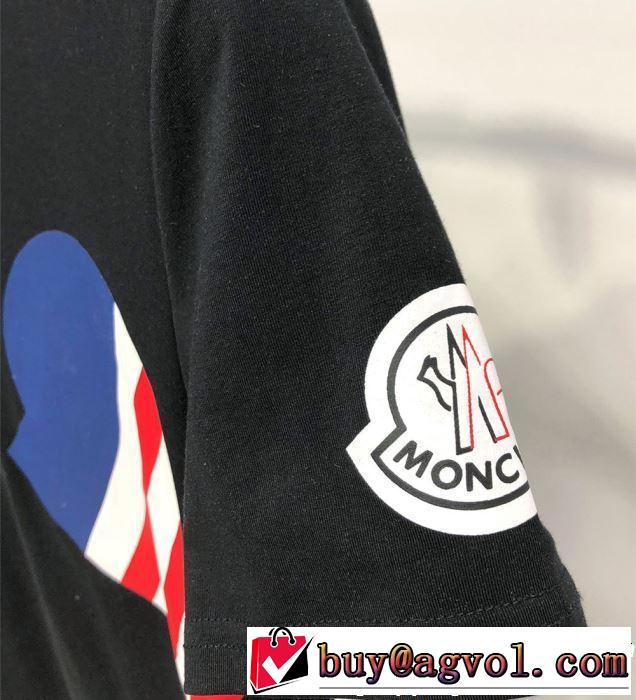 Tシャツ/ティーシャツ 2色可選 2019年春夏シーズンの人気 きちんと感が抜群 モンクレール MONCLER