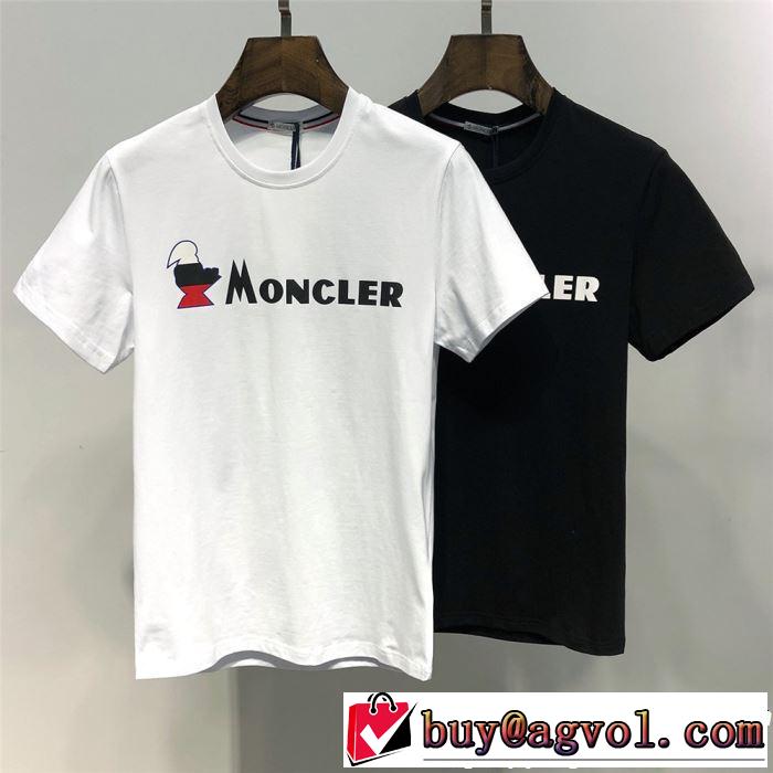 きちんと感をプラス モンクレール MONCLER Tシャツ/ティーシャツ 2色可選 2019年最新ファッション