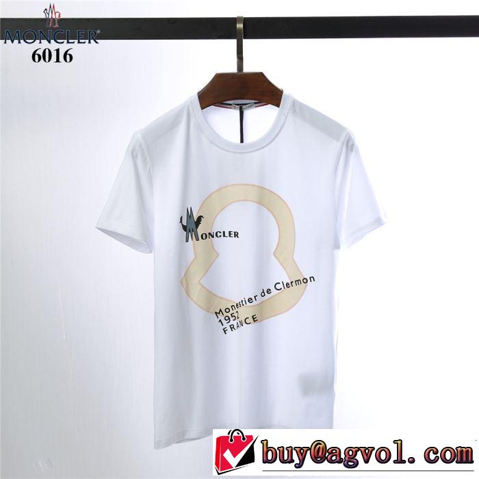 モンクレール MONCLER Tシャツ/ティーシャツ 2色可選 2019夏ファション新品 オシャレ印象で人気の高い