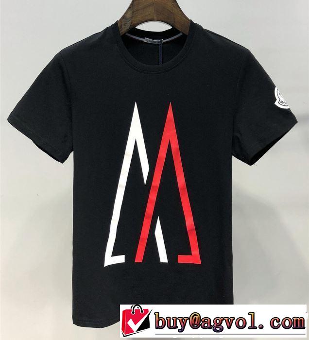 MONCLER Tシャツ/ティーシャツ 2色可選 2019夏色っぽさ オススメしたい最新注目ファション モンクレール