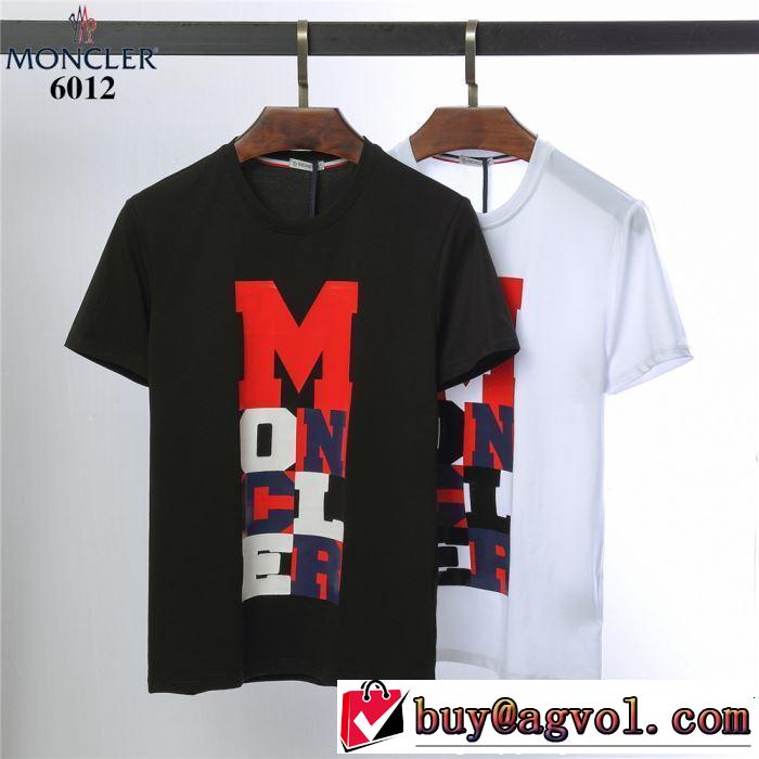 2色可選 大人カジュアル夏ファッション2019 抜け感スゴイ モンクレール MONCLER Tシャツ/ティーシャツ