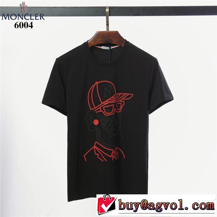 2色可選 2019SSのトレンド商品 クールな印象を引き立て モンクレール MONCLER Tシャツ/ティーシャツ