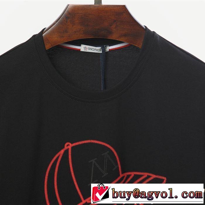 2色可選 2019SSのトレンド商品 クールな印象を引き立て モンクレール MONCLER Tシャツ/ティーシャツ