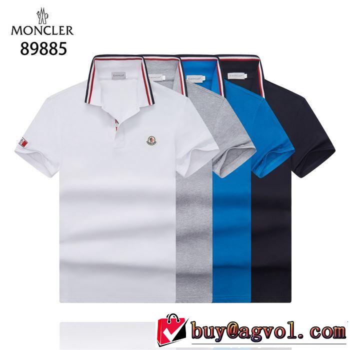 Tシャツ/ティーシャツ 4色可選 2019春夏も引き続きトレンド すっきりした印象に モンクレール MONCLER