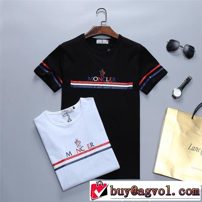 モンクレール MONCLER Tシャツ/ティーシャツ 2色可選 2019年春夏のトレンドアイテム 風通しのよい
