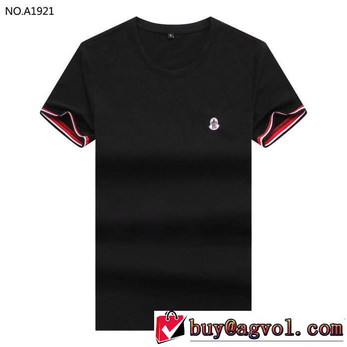 2019夏ファション新品 この夏は注目新作 モンクレール MONCLER Tシャツ/ティーシャツ 4色可選