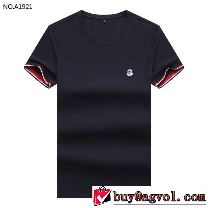 2019夏ファション新品 この夏は注目新作 モンクレール MONCLER Tシャツ/ティーシャツ 4色可選
