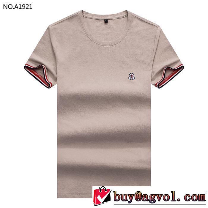2019夏ファション新品 この夏は注目新作 モンクレール MONCLER Tシャツ/ティーシャツ 4色可選