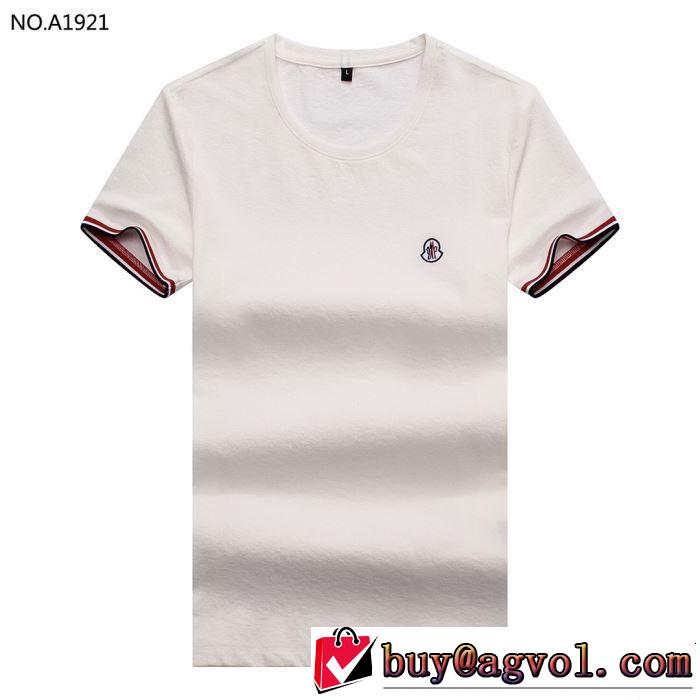 2019夏ファション新品 この夏は注目新作 モンクレール MONCLER Tシャツ/ティーシャツ 4色可選