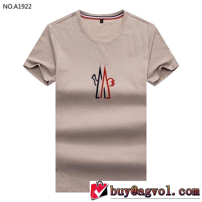 ぜひ今年のトレンドをチェック モンクレール MONCLER Tシャツ/ティーシャツ 4色可選 2019夏色っぽさ