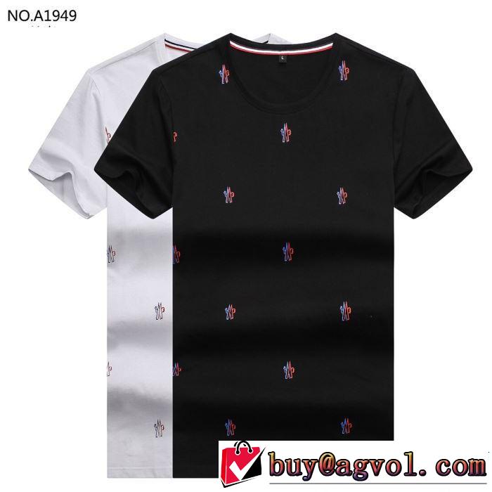 今っぽいトレンド モンクレール MONCLER Tシャツ/ティーシャツ 2色可選 おしゃれな夏ファッション2019