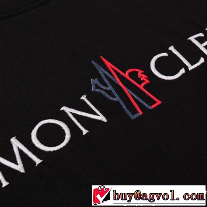モンクレール MONCLER Tシャツ/ティーシャツ 2色可選 大人カジュアル夏ファッション2019 派手すぎず